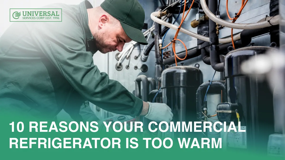 Technician diagnosing a commercial refrigerator that is too warm commercial-refrigerator-temperature.jpg